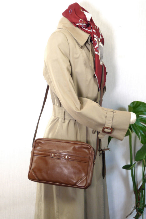 Lanvin 総皮2wayショルダー（茶）