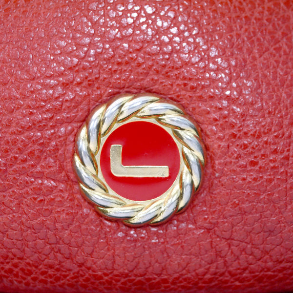 Old Lancel　総革ポシェットバッグ（赤）