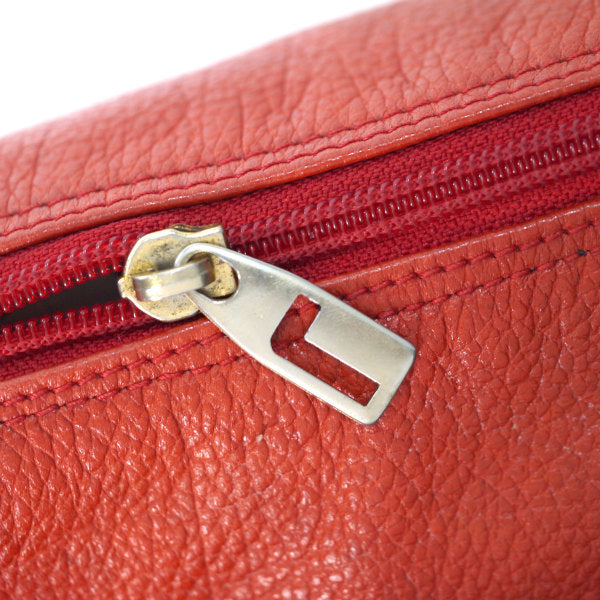 Old Lancel　総革ポシェットバッグ（赤）