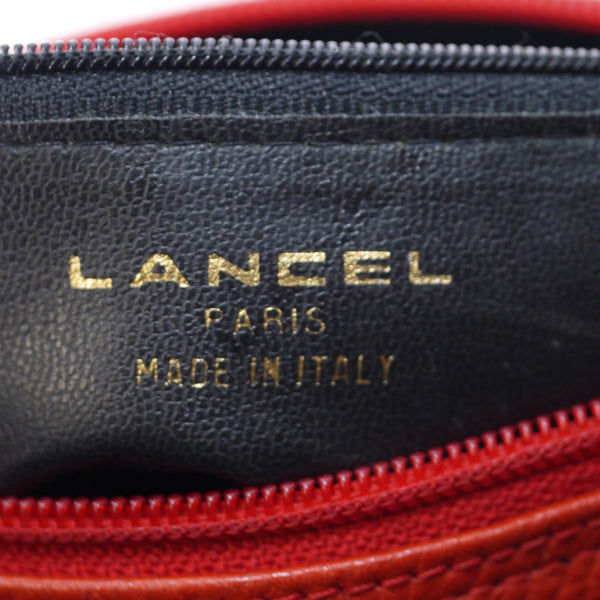 Old Lancel　総革ポシェットバッグ（赤）