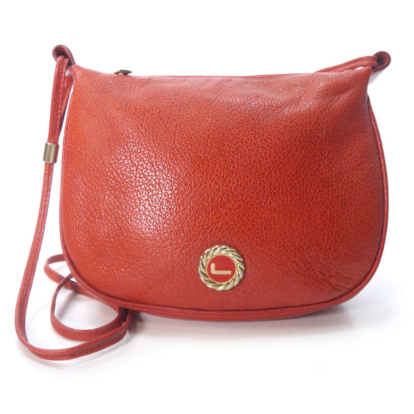 Old Lancel　総革ポシェットバッグ（赤）