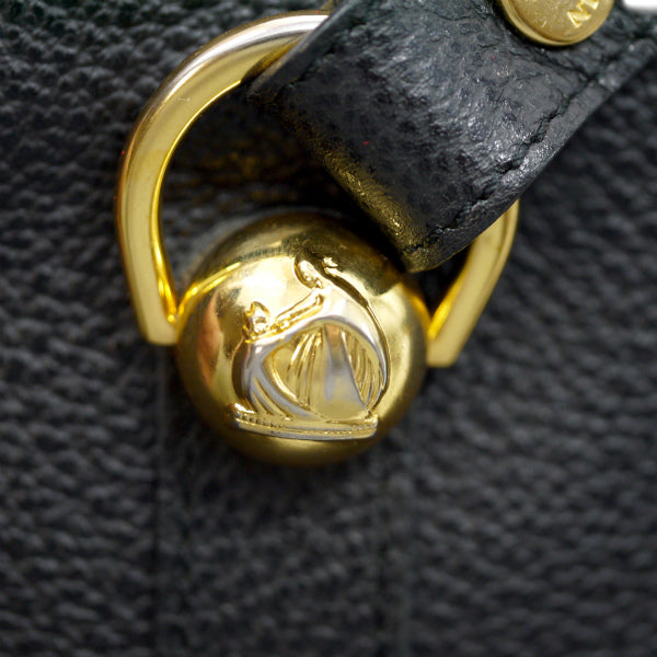 Lanvin 型押しレザーB5トートバッグ（黒）