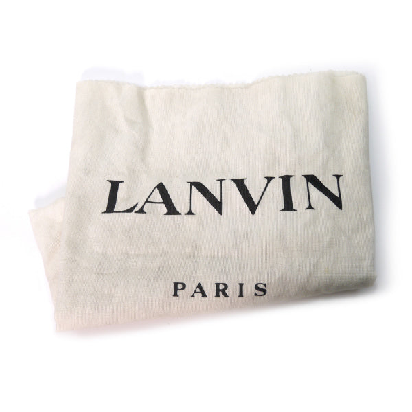 Lanvin 型押しレザーB5トートバッグ（黒）