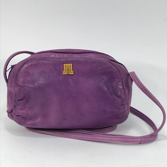 Lanvin 総革ミニポシェットショルダー（パープル）