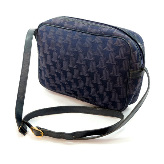 Lanvin ロゴグラム斜めがけショルダー（紺）