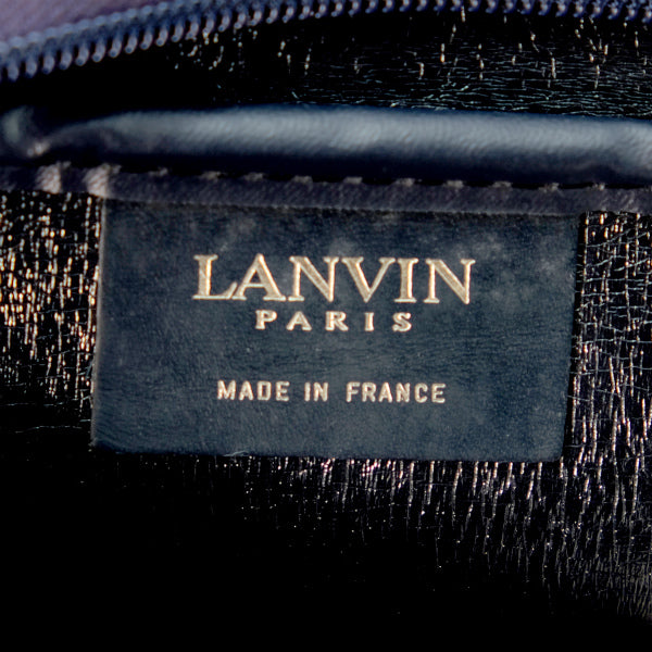 Lanvin ロゴグラム斜めがけショルダー（紺）