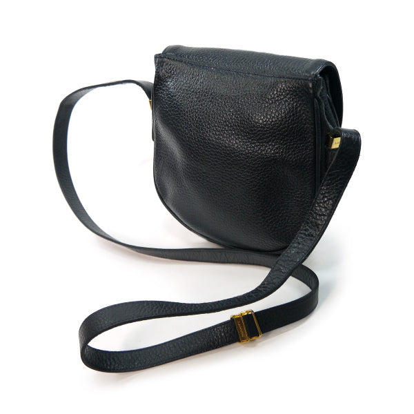 Lanvin 型押しレザー ミニポシェット（黒）