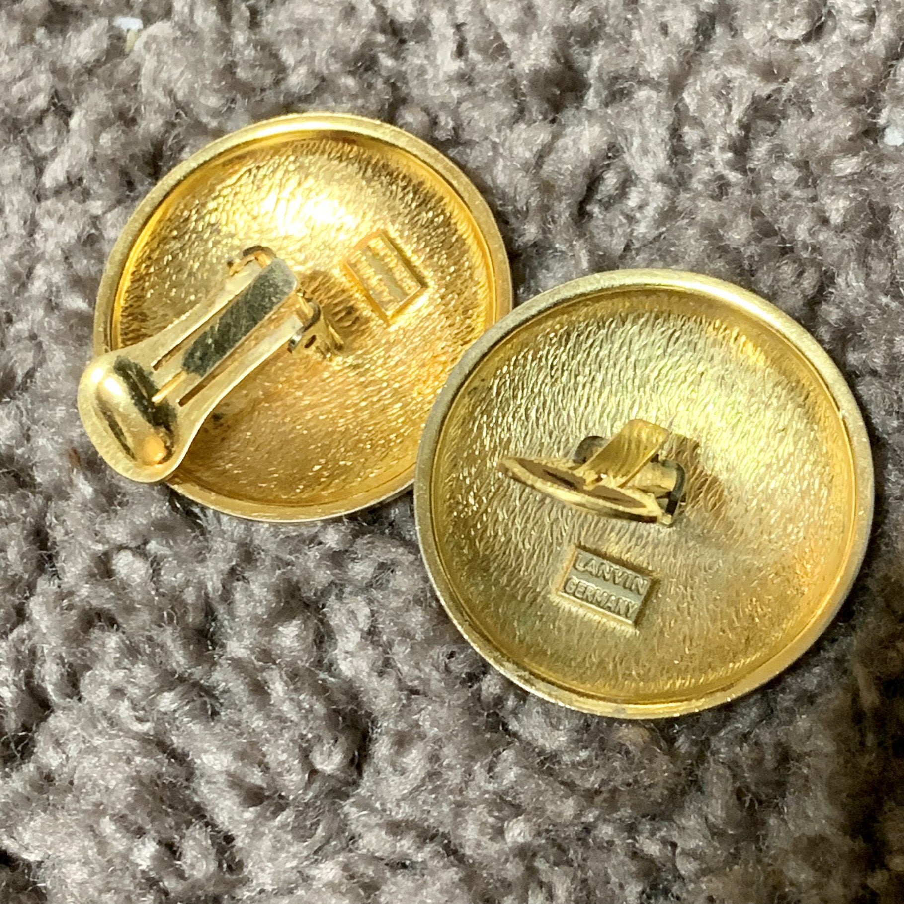 LANVIN 大ぶりイヤリング（ゴールド×シルバー） – Vintage Shop Rococo