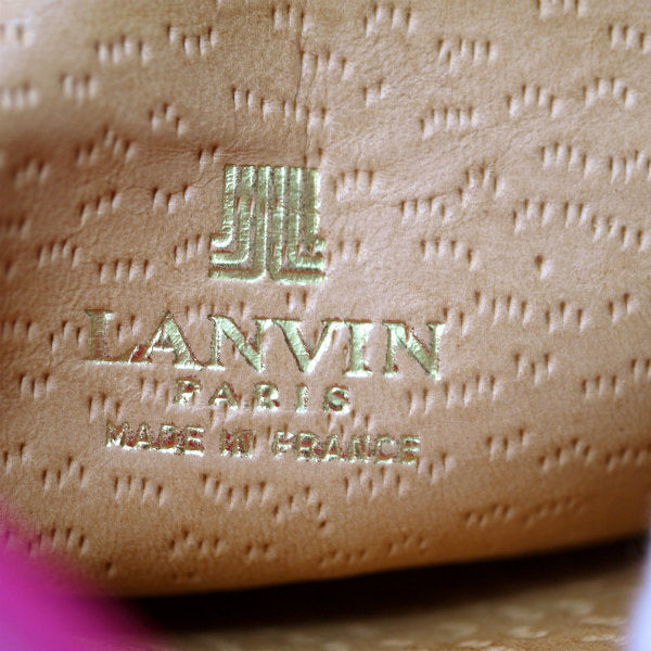 Lanvin ラム革ミニポシェットショルダー（ピンク）