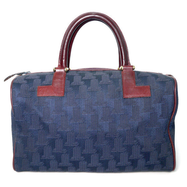 Lanvin ロゴグラムVintage中型ボストン（紺）
