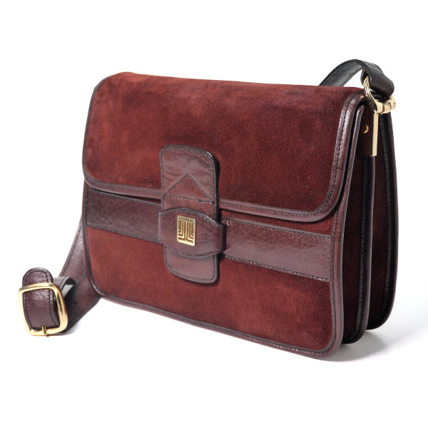 Lanvin アコーディオンショルダーバッグ（スエード/ワイン）