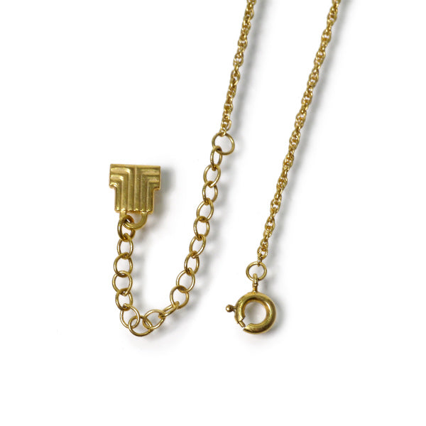 LANVIN　ブルーストーン ハートネックレス（ゴールド）