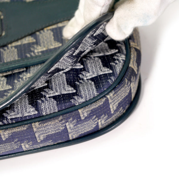 Lanvin ロゴグラム アコーディオンショルダー（ジャガード/紺）