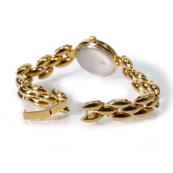 LANVIN　ロゴフェイス ブレスウォッチ（ブルー×ゴールド）