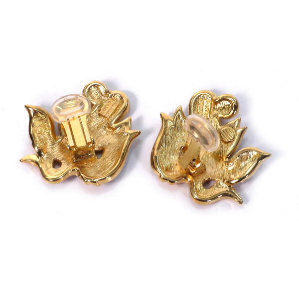 LANVIN　バード イヤリング&ネックレス　セット（ゴールド×赤×緑）