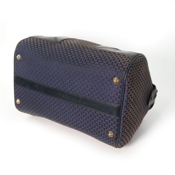 Lanvin ＜訳あり＞ロゴグラム中型ボストン（紺）