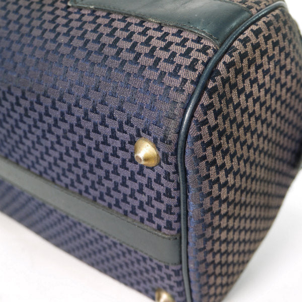 Lanvin ＜訳あり＞ロゴグラム中型ボストン（紺）