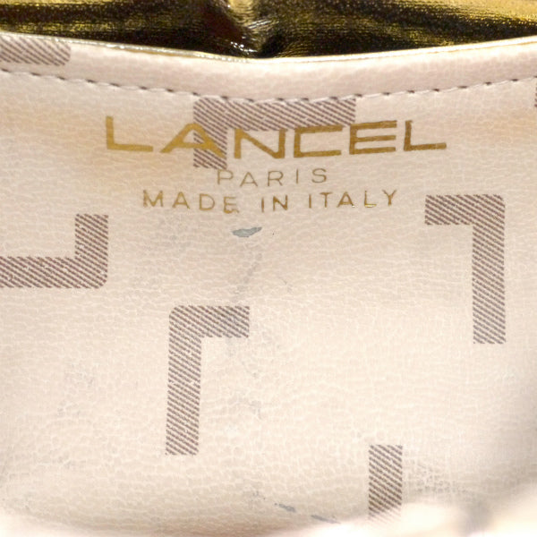 Old Lancel　ストロー チェーンポシェット