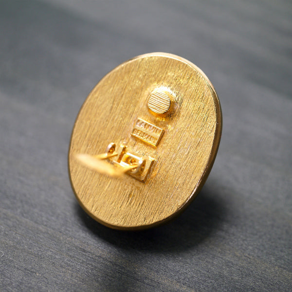 LANVIN　ロゴモチーフ大ぶりイヤリング（クリアパープル）