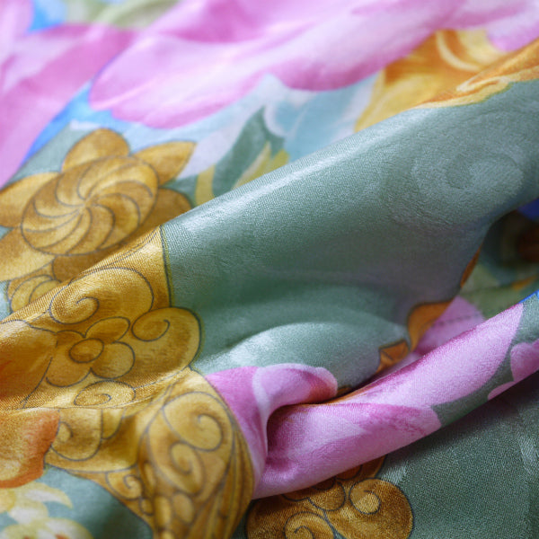 Lanvin スカーフ柄シルクブラウス 長袖