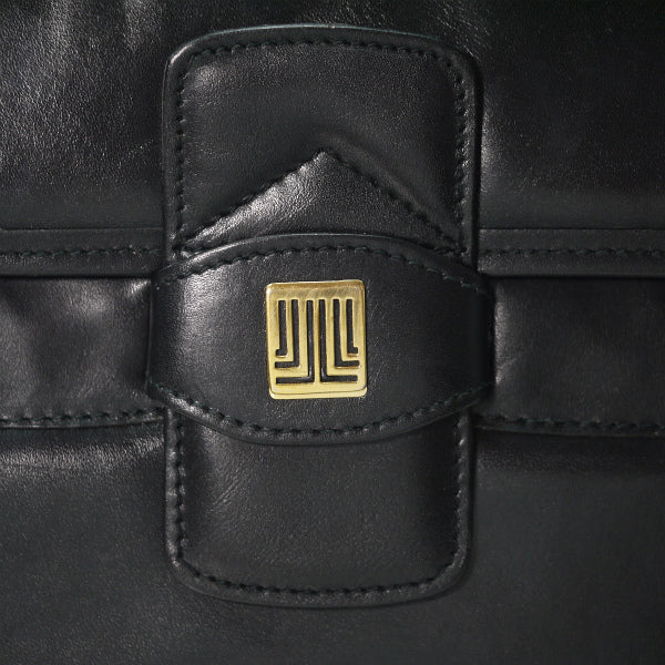 Lanvin アコーディオン総革ショルダーバッグ（黒）