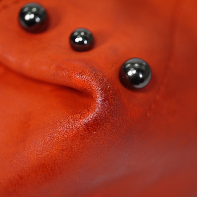 Lanvin スタッズWチェーンショルダー（オレンジ）