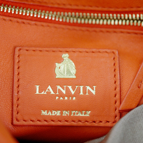 Lanvin スタッズWチェーンショルダー（オレンジ）