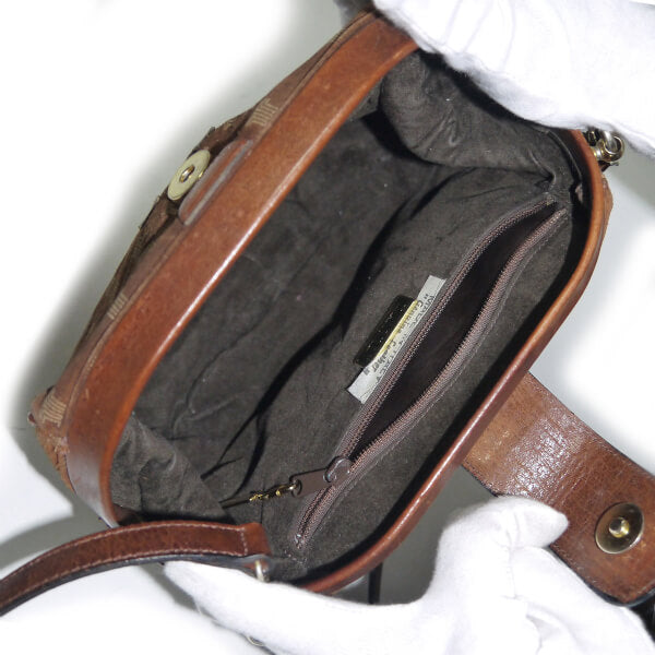 Lanvin　ロゴグラムスエード ドクターズバッグ（茶）