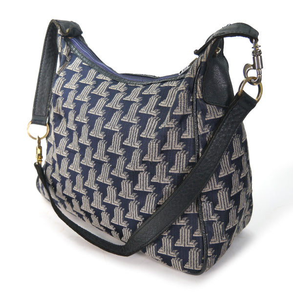 Lanvin　ロゴグラム 2WAYショルダーバッグ（ジャガード/紺）