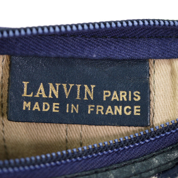 Lanvin　ロゴグラム 2WAYショルダーバッグ（ジャガード/紺）