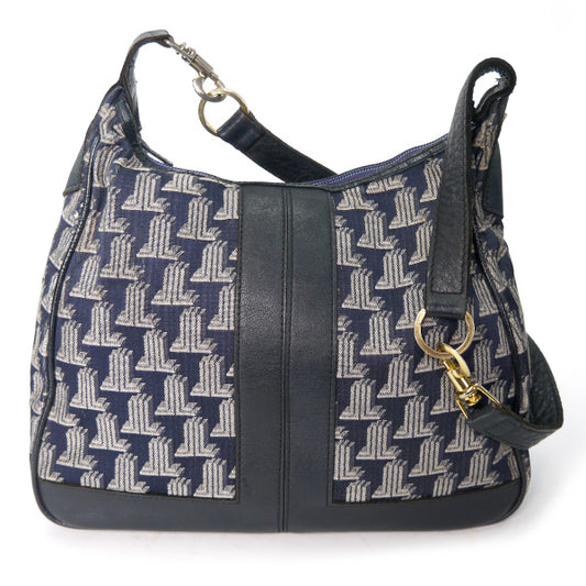 Lanvin　ロゴグラム 2WAYショルダーバッグ（ジャガード/紺）