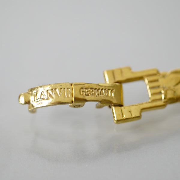 LANVIN　ビッグリボン ネックレス（ゴールド/ストーン）