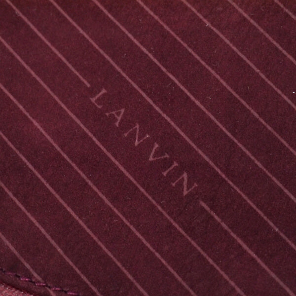 Lanvin 希少ロゴ ヌバックショルダー（ボルドー）
