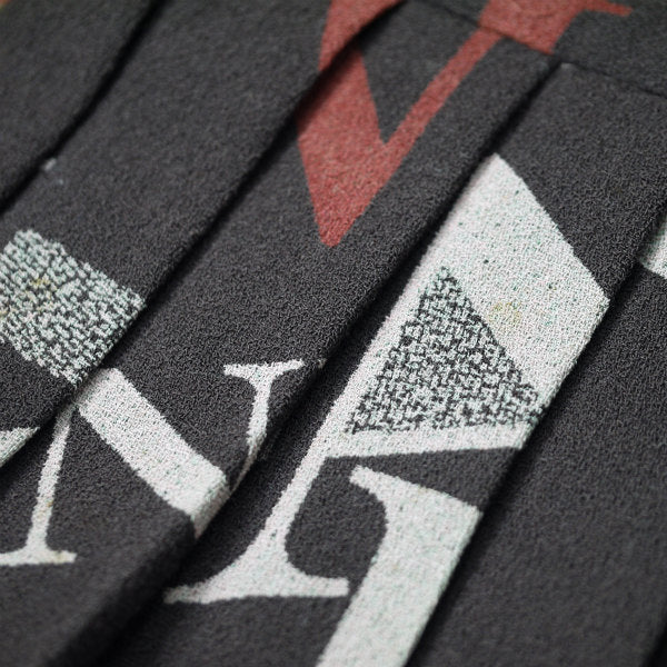 LANVIN ロゴ総柄ウールプリーツスカート（茶系）