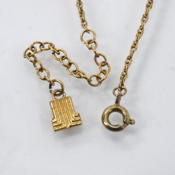 LANVIN　LLロゴ ネックレス（ゴールド）