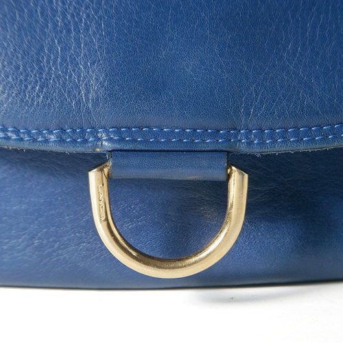 Lancel　総革ショルダー（青）