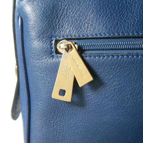 Lancel　総革ショルダー（青）