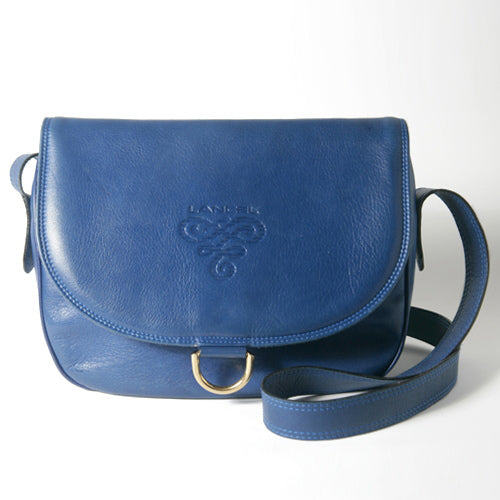 Lancel　総革ショルダー（青）