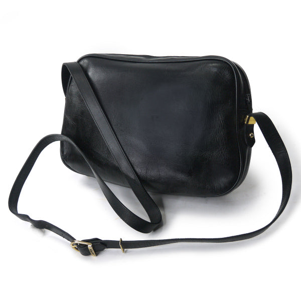 Lanvin 総革デザインポケットショルダー（黒）