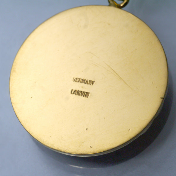 LANVIN　ロゴラウンド マルチカラーネックレス（ゴールド）