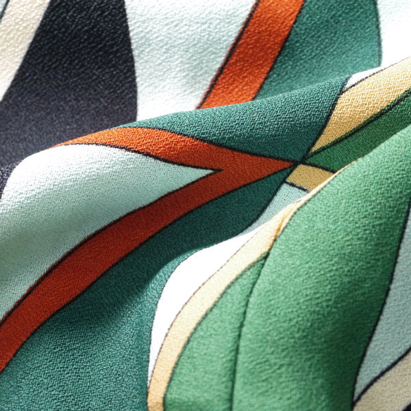 LANVIN　幾何学模様vintageワンピース（青系）