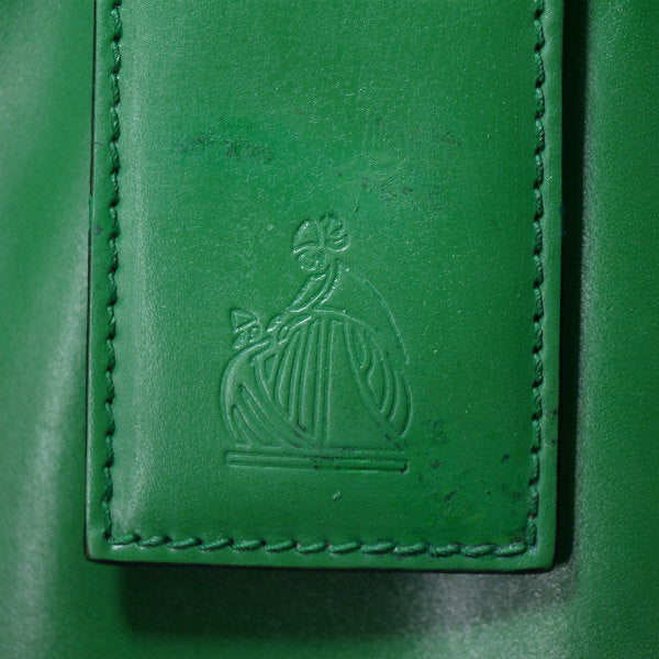 Lanvin　＜訳あり＞希少ロゴ大型レザーショルダー（緑）
