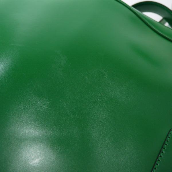 Lanvin　＜訳あり＞希少ロゴ大型レザーショルダー（緑）