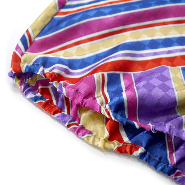 LANVIN 幾何学模様 マルチカラー半袖ブラウス