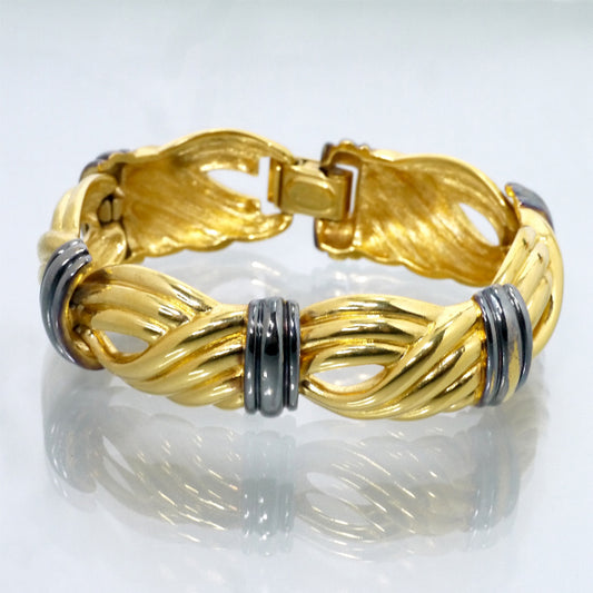 LANVIN　ロープ模様ブレスレット（ゴールド）