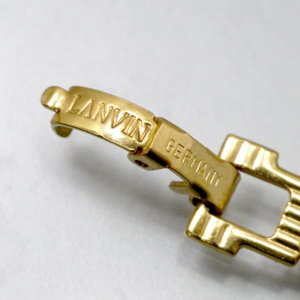 LANVIN　レッドストーン ネックレス（ゴールド）