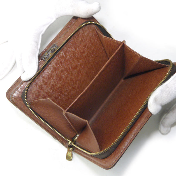 LOUIS VUITTON　ポルトパピエ ジップラウンド財布（茶）