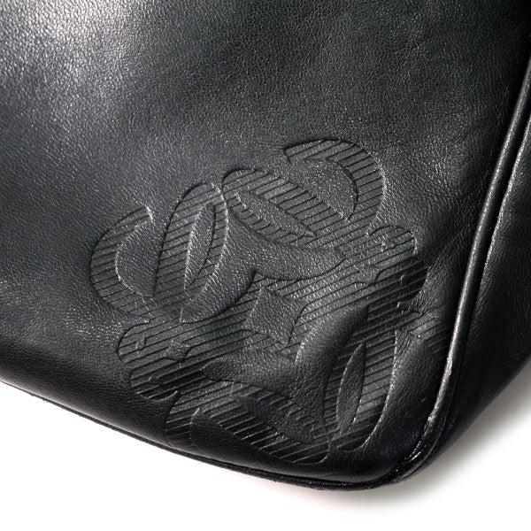 LOEWE　アナグラムロゴ 総革トート&ショルダーバッグ（黒）