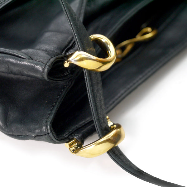 LOEWE　アナグラムロゴ 総革トート&ショルダーバッグ（黒）