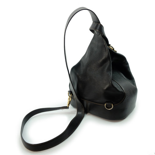 LOEWE　総革アントン バックパック(黒)